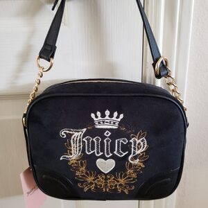 Juicy Couture Liquorice Heritage Crossbody Bag NWT